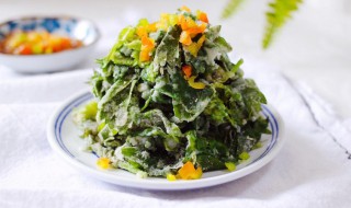 芹菜叶麦饭的做法（芹菜叶麦饭的做法视频）