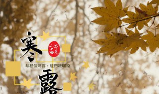 寒露温度大约几度（寒露温度大约是多少）