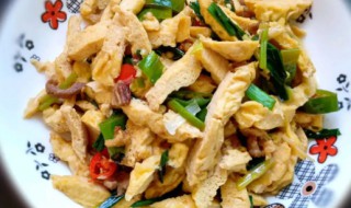 肉丝炒油豆腐皮的做法 猪肉炒油豆腐皮的做法