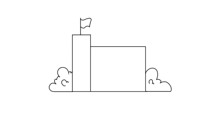 我的学校我的班简笔画