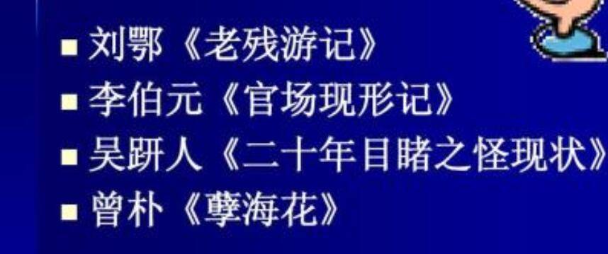 晚清四大谴责小说都是什么 晚清四大谴责小说分别是什么