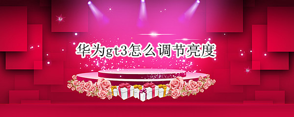 华为gt3怎么调节亮度 华为gt2pro怎么调亮度