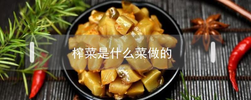 榨菜是什么菜做的 芥菜