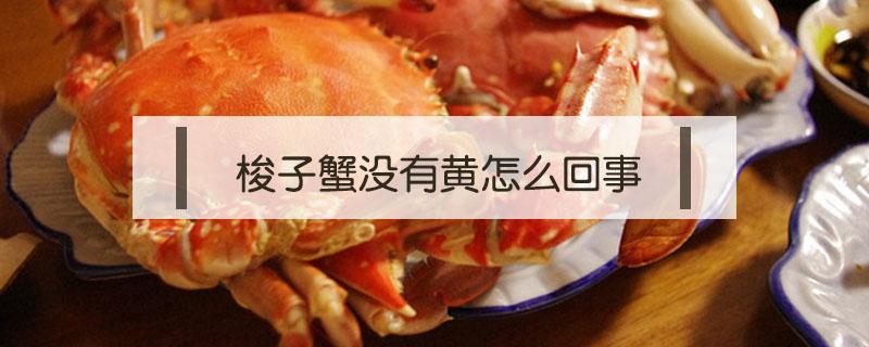 梭子蟹没有黄怎么回事（梭子蟹没有蟹黄是怎么回事）