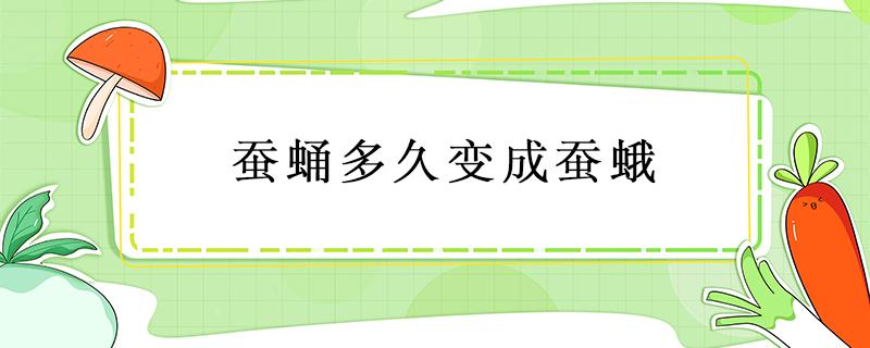 蚕蛹多久变成蚕蛾 蚕蛹多久变成蚕蛾的过程