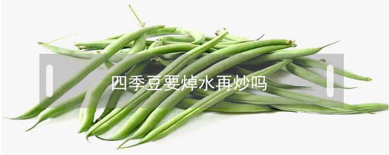 四季豆要焯水再炒吗 四季豆炒肉要焯水吗