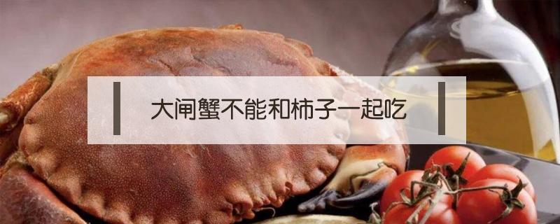 大闸蟹不能和柿子一起吃吗 大闸蟹能不能和柿子一起吃