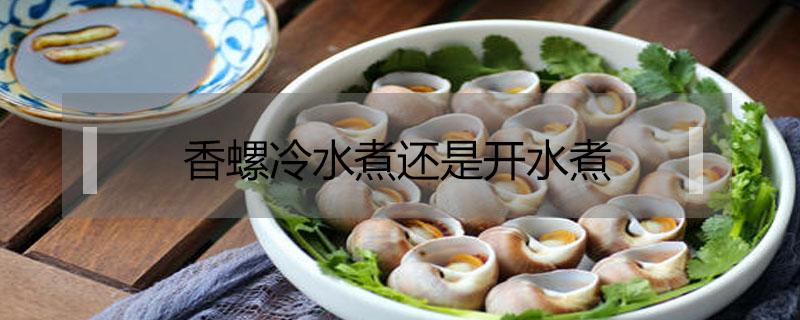 香螺冷水煮还是开水煮（水煮香螺冷水下锅还是热水下锅）