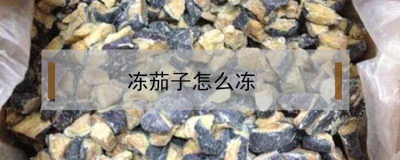 冻茄子怎么冻（冻茄子怎么冻好吃）