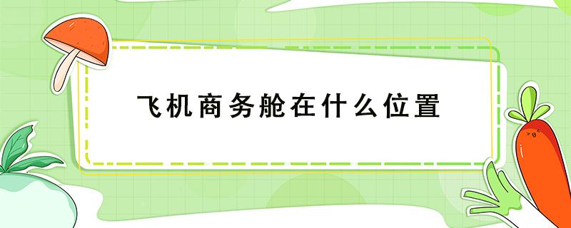 飞机商务舱在什么位置 飞机的商务舱在什么位置