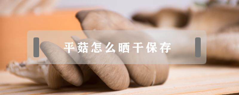 平菇怎么晒干保存（平菇怎么晒成干）