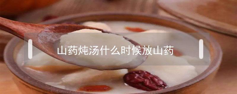 山药炖汤什么时候放山药(山药煲汤山药什么时候放进去)