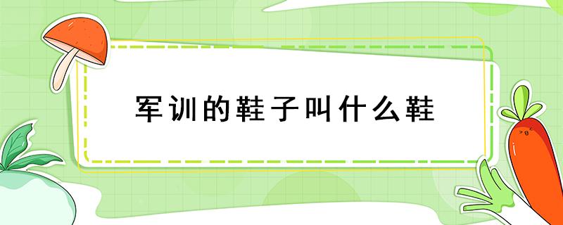 军训的鞋子叫什么鞋 军训鞋子长啥样