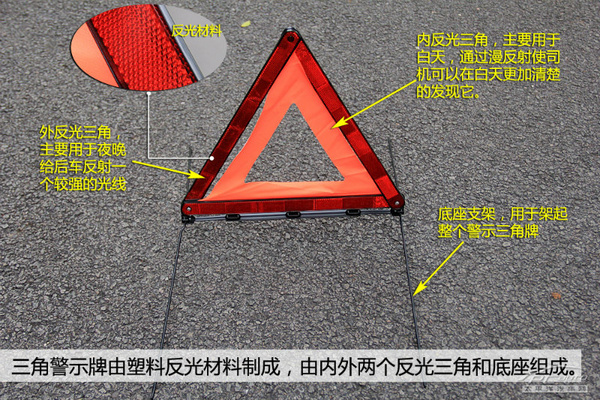 车内配置讲堂（2）原来三角警示牌这么用