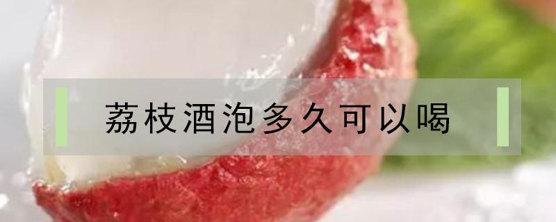 荔枝酒泡多久可以喝（荔枝泡白酒多久能喝）