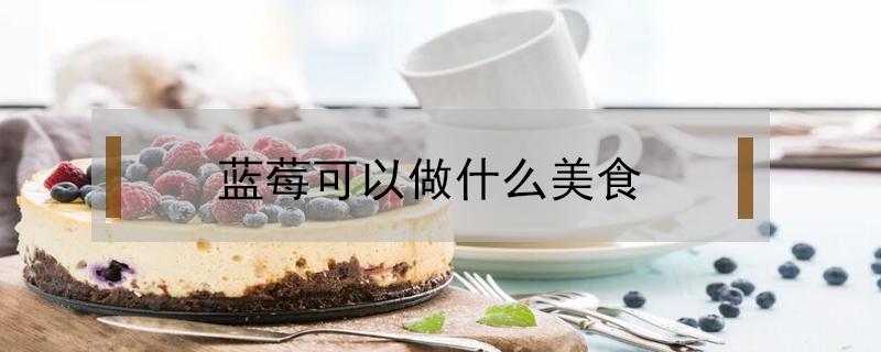 蓝莓可以做什么美食(蓝莓做的食物)