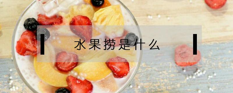 水果捞是什么（水果捞是什么东西）