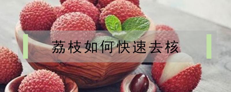 荔枝如何快速去核（荔枝怎么样去核）