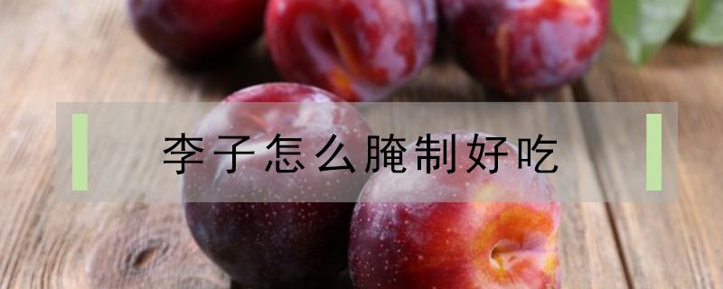 李子怎么腌制好吃 李子怎么腌制好吃窍门