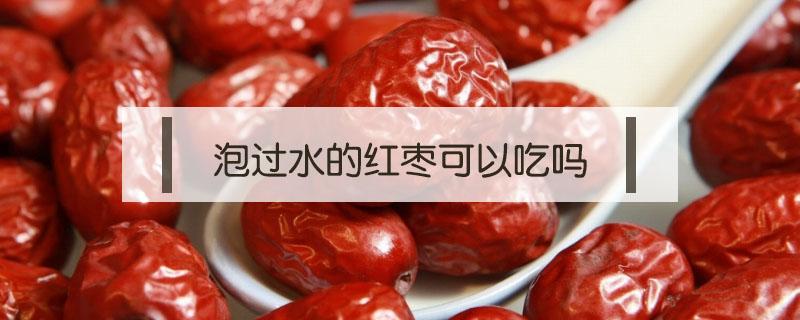泡过水的红枣可以吃吗（干红枣泡水后能吃吗）