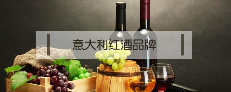 意大利红酒品牌（意大利红酒品牌前十名图片）