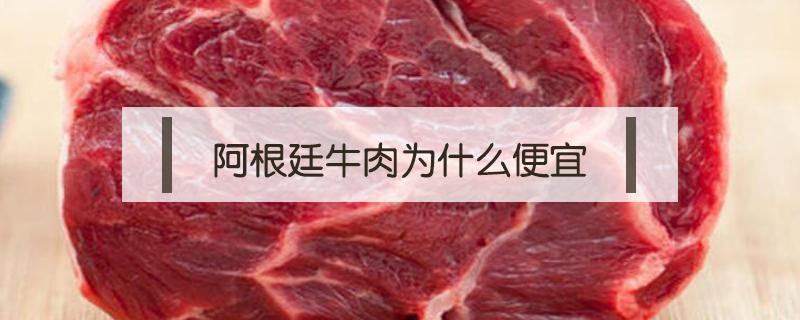 阿根廷牛肉为什么便宜 阿根廷进口牛肉为什么便宜