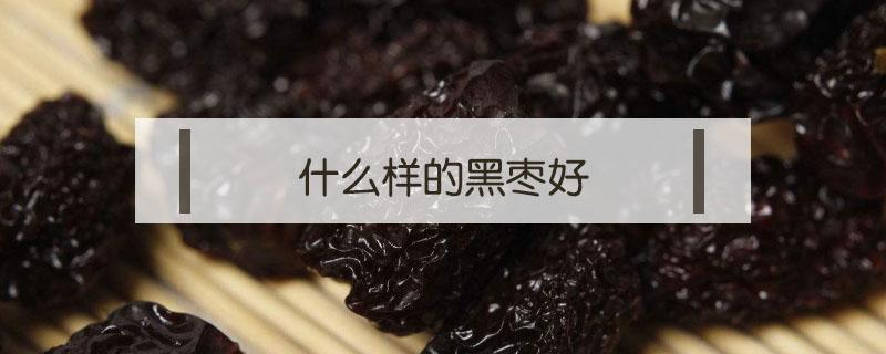 什么样的黑枣好 黑枣好不好