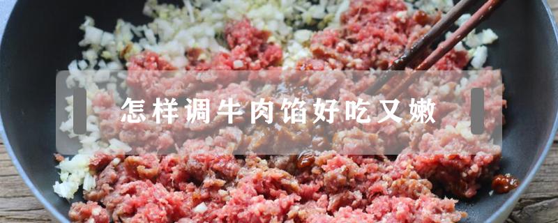 怎样调牛肉馅好吃又嫩（牛肉馅儿怎么调好吃）