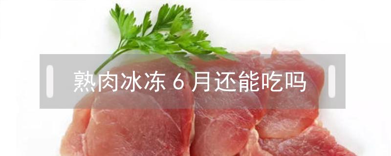 熟肉冰冻6月还能吃吗（冰冻六个月的肉还能吃吗?）