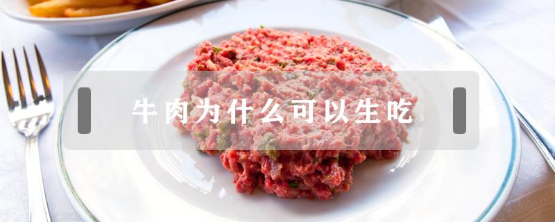 牛肉为什么可以生吃（牛肉为什么可以生吃猪肉不可以）