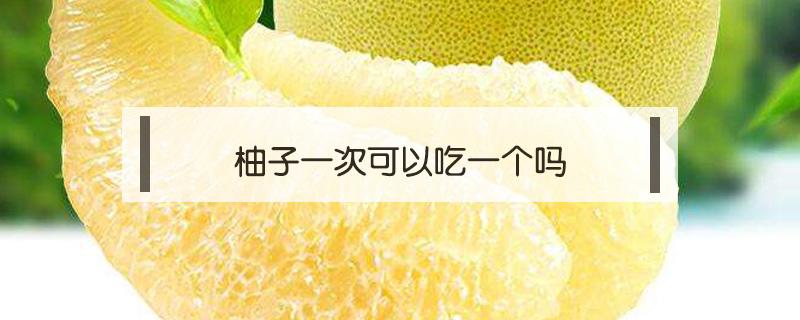 柚子一次可以吃一个吗（一次性吃一个柚子会怎么样）