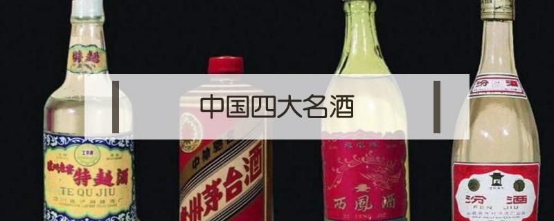 中国四大名酒（中国四大名酒是什么品牌）