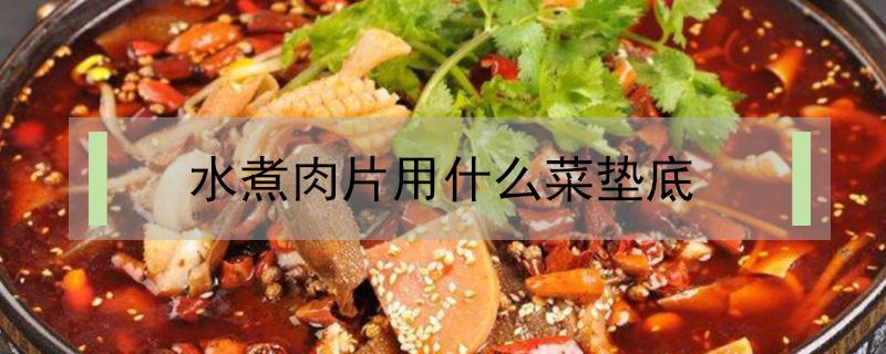 水煮肉片用什么菜垫底（水煮肉片底菜放啥好吃）