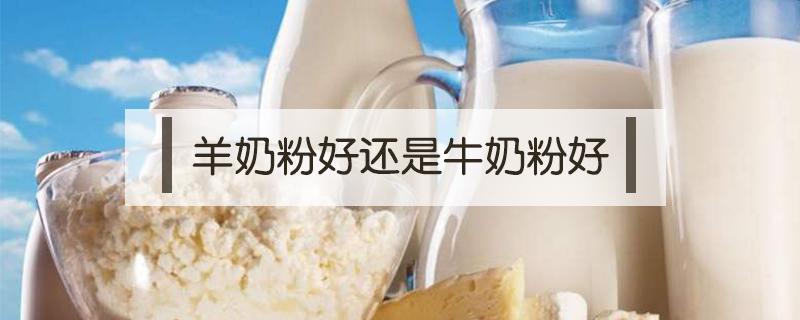 羊奶粉好还是牛奶粉好（羊奶粉好还是牛奶粉好哪个营养很高）