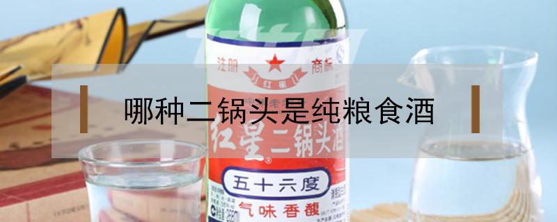 哪种二锅头是纯粮食酒（二锅头是纯粮食酒吗为什么那么便宜）