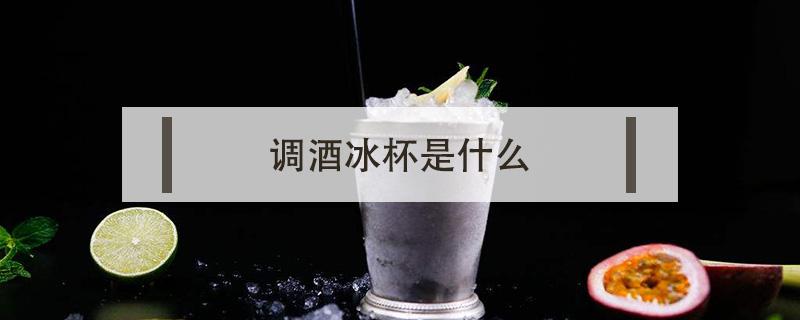 调酒冰杯是什么（调酒旋转冰杯的意义是什么）