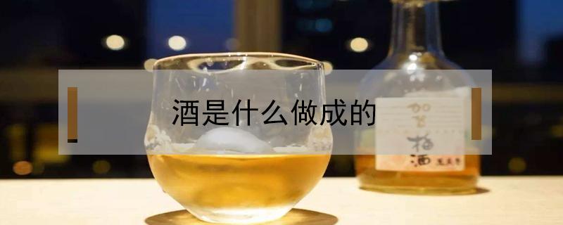 酒是什么做成的(雕梅酒是什么做成的)