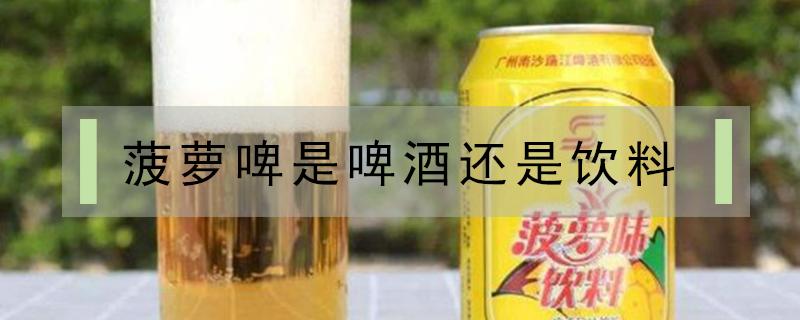 菠萝啤是啤酒还是饮料（汉斯菠萝啤是啤酒还是饮料）