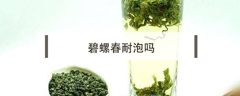 碧螺春耐泡吗 碧螺春和毛尖哪个耐泡