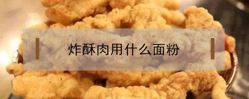 炸酥肉用什么面粉 炸酥肉用什么面粉比较脆