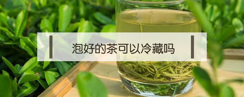 泡好的茶可以冷藏吗 泡好的茶可以放冰箱冷藏吗
