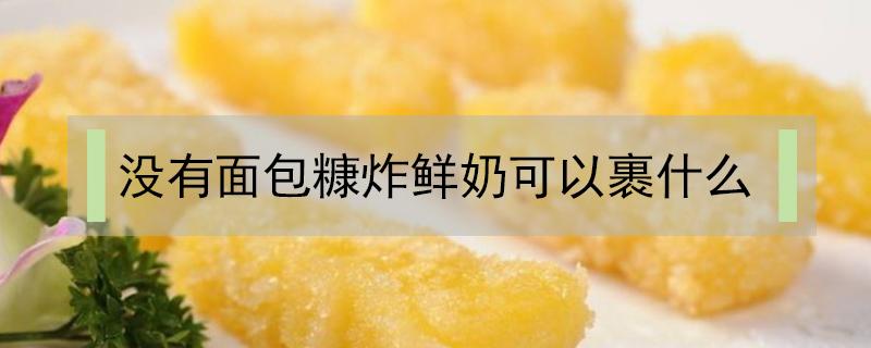 没有面包糠炸鲜奶可以裹什么（炸奶块没有面包糠可以吗）