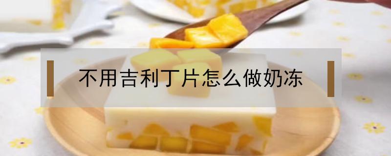 不用吉利丁片怎么做奶冻（做奶冻不用吉利丁片可以吗）