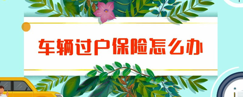 保险怎么过户给新车主