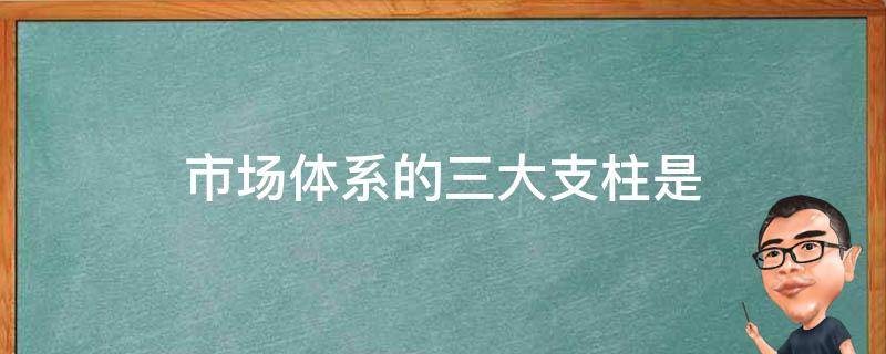 市场体系的三大支柱是（市场体系的三大支柱是其中哪个是基础）