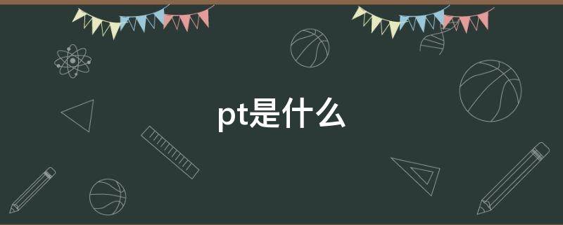 pt是什么 pt是什么意思