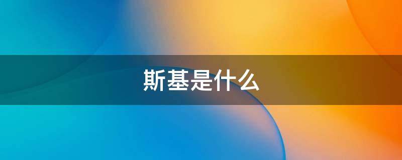 斯基是什么 柴可夫斯基是什么