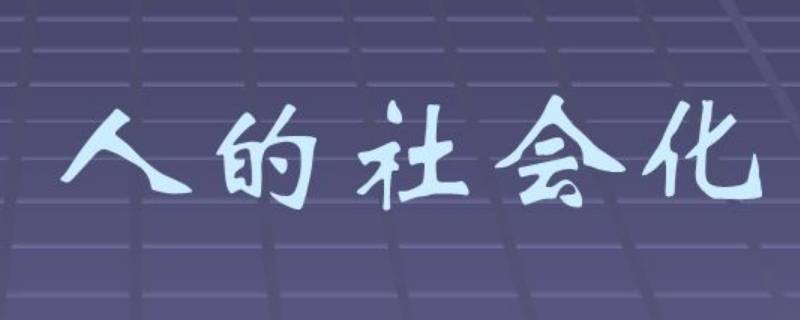 人是如何社会化的（什么叫人的社会化?）