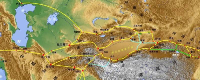 古丝绸之路分为 古丝绸之路分为绿洲道、青海道和草原道