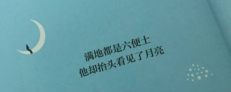 六便士和月亮经典语录 月亮与六便士的语录